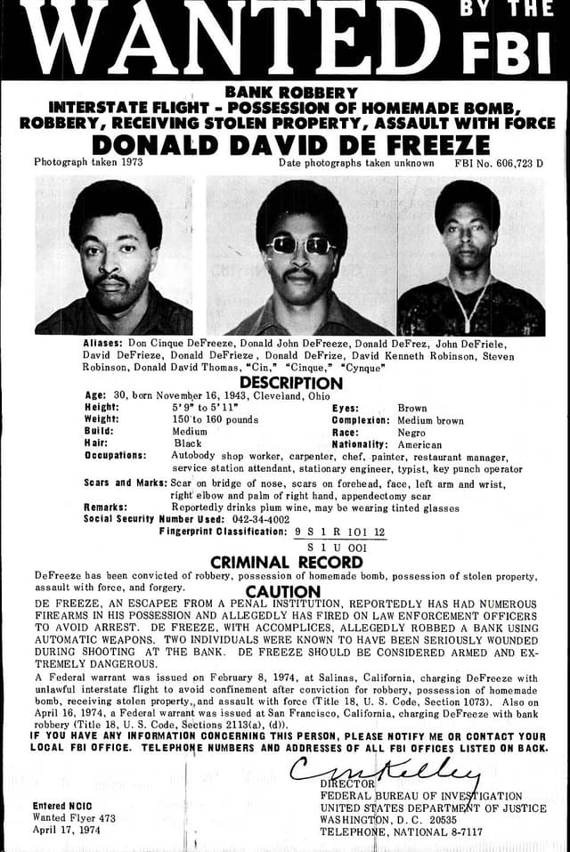 Portrait of Donald DeFreeze