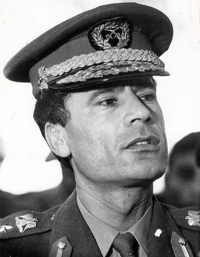 Portrait of Muammar Gaddafi