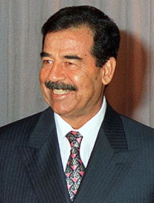 Portrait of Saddam Hussein