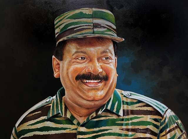 Portrait of Velupillai Prabhakaran